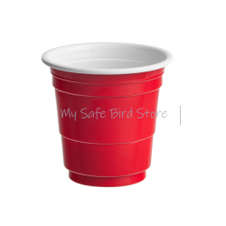 Mini Red Plastic Foraging Cup 6-Pack DRILLED