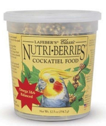 Lafebers Nutriberries Cockatiel 12.5 oz  Tub
