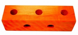Drilled Wood Block 1.75" x 1.50" x 6"