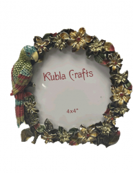 Parrot Frame with Jewels 4x4