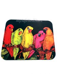 Five Parrots Computer MousePad