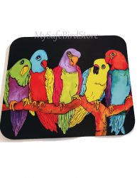 What's Happening Parrots Computer MousePad