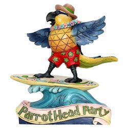 Margaritaville Surfing Parrot by Jim Shore