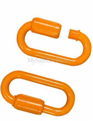 Acrylic/Plastic 3" Quick Link Orange