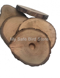 Pear Wood 3 Inch Slice with 1/4" Hole 