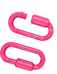Acrylic/Plastic 3" Quick Link Pink
