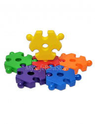 Plastic Interlocking Puzzle with Hole