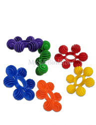 Plastic Stars 3" Assorted colors 6 Pack