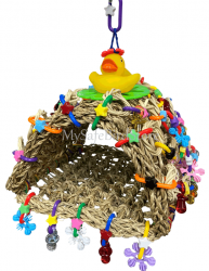 Tiki Hut Small by What the Flock Bird Toys