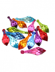 Acrylic Teardrop Pacifier Pointed 6 Pack