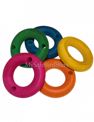 Wood Ring 2 1/8" Diameter with 2 Holes 