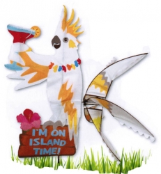 Cockatoo Parrot Wind Spinner 33"