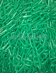 Plastic Chain 1 1/4 Inch Green Per Foot