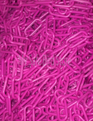 Plastic Chain 1 Inch Pink Per Foot