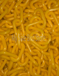 Plastic Chain 3 Inch Yellow Per Foot