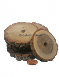 Sassafras Wood 5 Inch Slice with 5/8" Hole