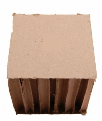 Corrugated Paper Cube 4" x 4" x 4" 