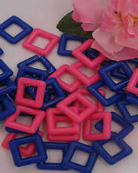 1 Inch Square Plastic Rings 12 Pack