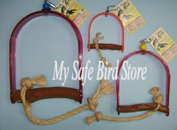 Polly's Pet Products Hardwood Arch Swing Large