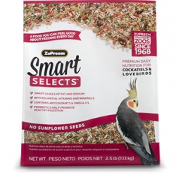 Zupreem Smart Selects Cockatiel/Lovebird 2.5# Bag