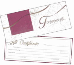 GIFT CERTIFICATES