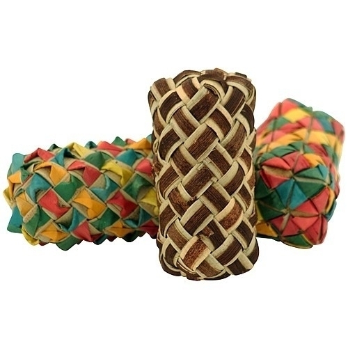 JX-PP3318 Planet Pleasures Woven Cylinder Foot Toy 3 Pack - SHREDDABLE TOYS
