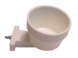 Lixit 10 oz high-density polystyrene crock WHITE