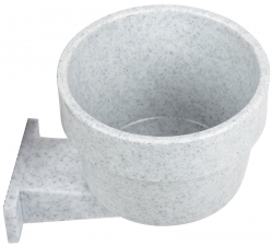 Lixit 10 oz high-density polystyrene crock GRANITE