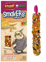 Smakers Fruit Cockatiel Treat Stick 2pk - A&E