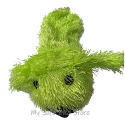 Fuzzy Green Dog Toy