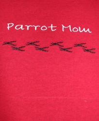 Parrot Mom T-Shirt Red