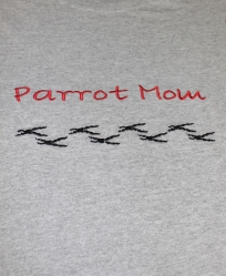 Parrot Mom T-Shirt Gray