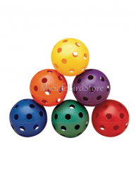 Colored Plastic Wiffle Balls 2 3/4