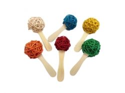 Java Wood Popsicle Stick Foot Toy 6 Pack