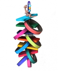 Cascading Bagels by Made in the USA Bird Toys