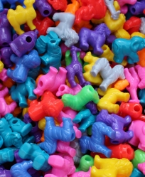 Assorted Circus Animal Beads 25 Pack