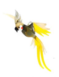 Cockatiel Blown Glass Art