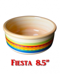 Ceramic Food Bowl Assorted Colors 8.5