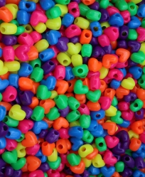 Heart Pony Bead Neon Assortment 50 Pack