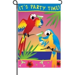 It's Party Time Mini Garden Flag