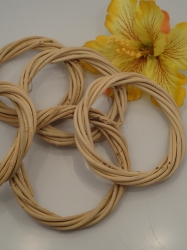 Natural Vine Rings Large 6cm 6 Pack