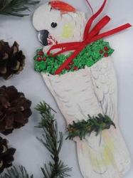 Moluccan Cockatoo Ornament