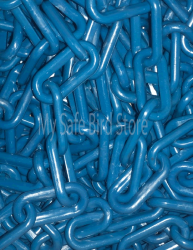 Plastic Chain 2 Inch Blue Per Foot