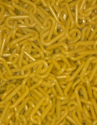 Plastic Chain 2 Inch Yellow Per Foot