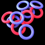 Acrylic Round Ring 3 Inch 6 Pack