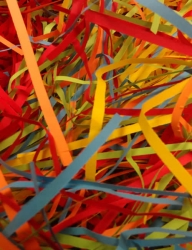 Shredded Neon Foraging Paper 1 lb