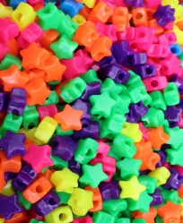 Star Pony Bead Neon Assortment 50 Pack